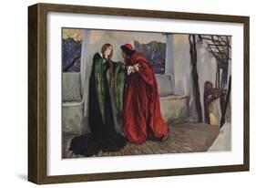 'O Mistress Mine, where are you roaming?', 1899 (c1940)-Edwin Austin Abbey-Framed Giclee Print