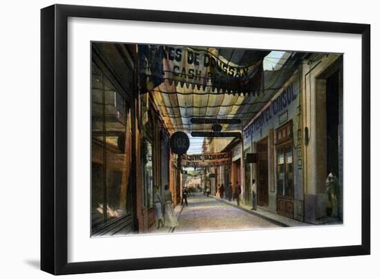 O'Reilly Street, Havana, Cuba, Early 20th Century-null-Framed Giclee Print