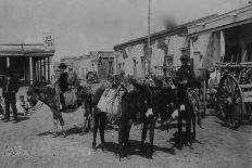 Bismarck, Dakota (Territory) Street Scene-O.S. Goff-Framed Art Print