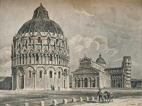 The Baptistry, Cathedral, and Leaning Tower of Pisa, c1906, (1907)-O Schulz-Stretched Canvas