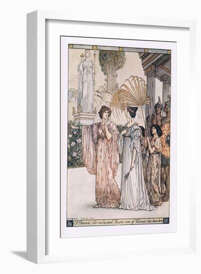 O! Theoroe, She Exclaimed, Teucer Son of Telemon Has Been Here-Herbert Cole-Framed Giclee Print