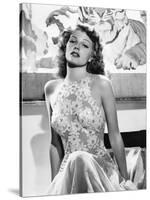 O toi ma Charmante YOU WERE NEVER LOVELIER by WilliamSeiter with Rita Hayworth, 1942 (b/w photo)-null-Stretched Canvas
