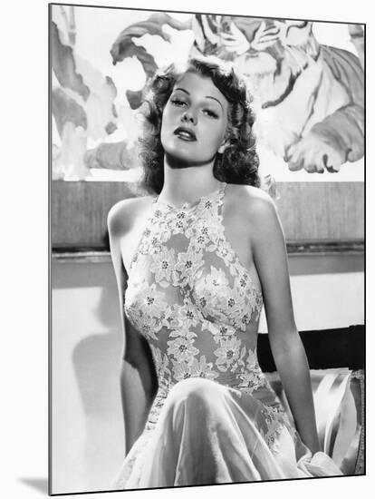 O toi ma Charmante YOU WERE NEVER LOVELIER by WilliamSeiter with Rita Hayworth, 1942 (b/w photo)-null-Mounted Photo