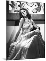 O toi ma Charmante YOU WERE NEVER LOVELIER by WilliamSeiter with Rita Hayworth, 1942 (b/w photo)-null-Mounted Photo