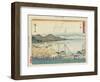 O Tsu, 1837-1844-Utagawa Hiroshige-Framed Giclee Print
