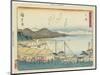 O Tsu, 1837-1844-Utagawa Hiroshige-Mounted Giclee Print