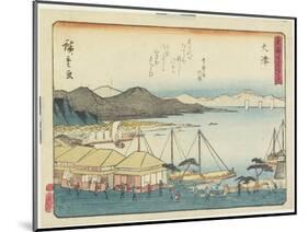 O Tsu, 1837-1844-Utagawa Hiroshige-Mounted Giclee Print