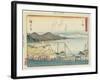 O Tsu, 1837-1844-Utagawa Hiroshige-Framed Giclee Print