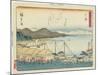 O Tsu, 1837-1844-Utagawa Hiroshige-Mounted Giclee Print