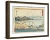 O Tsu, 1837-1844-Utagawa Hiroshige-Framed Giclee Print