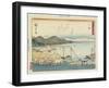 O Tsu, 1837-1844-Utagawa Hiroshige-Framed Giclee Print