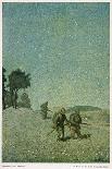 German Night Patrol Before Verdun-O. Van Hout-Framed Art Print