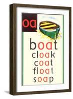 OA in Boat-null-Framed Art Print