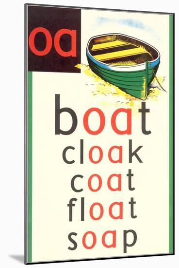 OA in Boat-null-Mounted Art Print