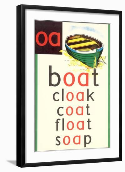 OA in Boat-null-Framed Art Print