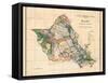 Oahu Hawaii - Hawaiian Islands Survey Map - T.H. Territory of Hawaii Vintage Map, 1902-John M. Donn-Framed Stretched Canvas