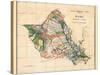 Oahu Hawaii - Hawaiian Islands Survey Map - T.H. Territory of Hawaii Vintage Map, 1902-John M. Donn-Stretched Canvas