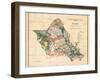 Oahu Hawaii - Hawaiian Islands Survey Map - T.H. Territory of Hawaii Vintage Map, 1902-John M. Donn-Framed Art Print