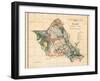 Oahu Hawaii - Hawaiian Islands Survey Map - T.H. Territory of Hawaii Vintage Map, 1902-John M. Donn-Framed Art Print