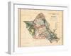 Oahu Hawaii - Hawaiian Islands Survey Map - T.H. Territory of Hawaii Vintage Map, 1902-John M. Donn-Framed Art Print