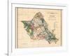 Oahu Hawaii - Hawaiian Islands Survey Map - T.H. Territory of Hawaii Vintage Map, 1902-John M. Donn-Framed Art Print