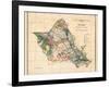 Oahu Hawaii - Hawaiian Islands Survey Map - T.H. Territory of Hawaii Vintage Map, 1902-John M. Donn-Framed Art Print