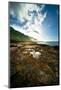 Oahu, Hawaii: Watching the Sunset at Hidden Beach Located on the Northeast Shore of Oahu-Brad Beck-Mounted Photographic Print