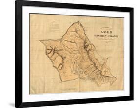 Oahu, Hawaiian Islands, c.1881-null-Framed Art Print