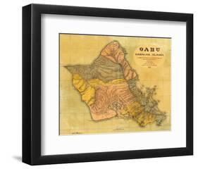 Oahu, Hawaiian Islands, c.1899-T^ D^ Beasley-Framed Art Print