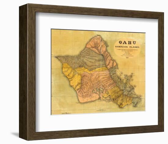 Oahu, Hawaiian Islands, c.1899-T^ D^ Beasley-Framed Art Print