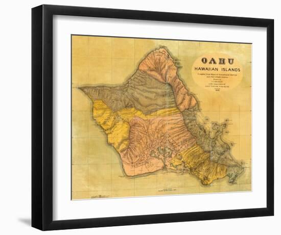 Oahu, Hawaiian Islands, c.1899-T^ D^ Beasley-Framed Art Print