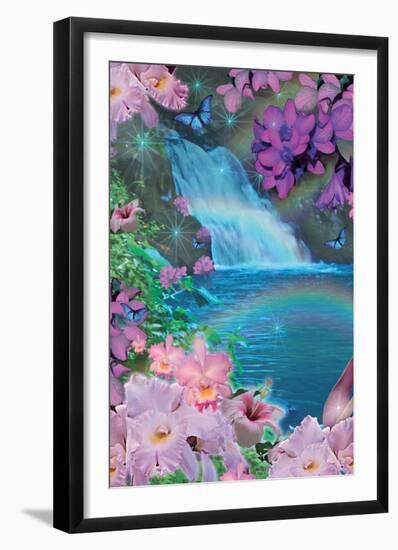 Oahu Waterfall Day-Alixandra Mullins-Framed Art Print