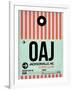 OAJ Jacksonville Luggage Tag I-NaxArt-Framed Art Print