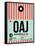 OAJ Jacksonville Luggage Tag I-NaxArt-Framed Stretched Canvas