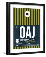 OAJ Jacksonville Luggage Tag II-NaxArt-Framed Art Print