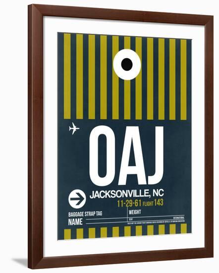 OAJ Jacksonville Luggage Tag II-NaxArt-Framed Art Print