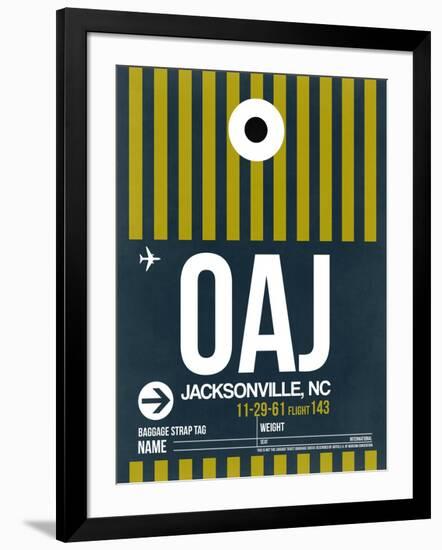 OAJ Jacksonville Luggage Tag II-NaxArt-Framed Art Print