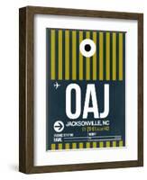 OAJ Jacksonville Luggage Tag II-NaxArt-Framed Art Print