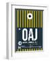 OAJ Jacksonville Luggage Tag II-NaxArt-Framed Art Print