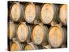 Oak Barrels in Winery, Sonoma Valley, California, USA-Julie Eggers-Stretched Canvas