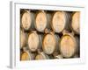 Oak Barrels in Winery, Sonoma Valley, California, USA-Julie Eggers-Framed Photographic Print