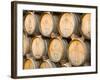 Oak Barrels in Winery, Sonoma Valley, California, USA-Julie Eggers-Framed Photographic Print