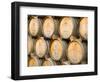 Oak Barrels in Winery, Sonoma Valley, California, USA-Julie Eggers-Framed Photographic Print