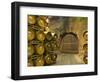 Oak Barrels Stacked Outside of Door at Ironstone Winery, Calaveras County, California, USA-Janis Miglavs-Framed Photographic Print