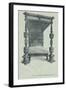 Oak bedstead at Cumnor Place, Berkshire, 1915-Unknown-Framed Giclee Print