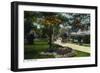 Oak Bluffs, Massachusetts - Martha's Vineyard, View of Hartford Park-Lantern Press-Framed Art Print