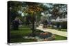 Oak Bluffs, Massachusetts - Martha's Vineyard, View of Hartford Park-Lantern Press-Stretched Canvas