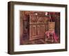 Oak Cabinet and Walnut Chair, 1910-Edwin Foley-Framed Giclee Print