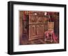 Oak Cabinet and Walnut Chair, 1910-Edwin Foley-Framed Giclee Print