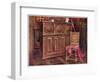 Oak Cabinet and Walnut Chair, 1910-Edwin Foley-Framed Giclee Print